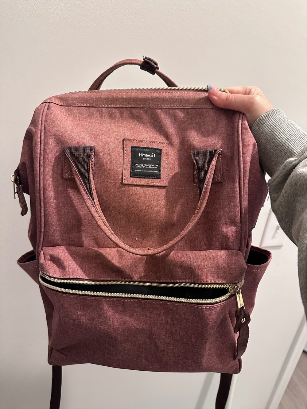 Women's Dusty Rose Backpack Tote